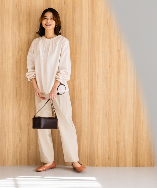 【WEB限定】パール付き華やぎブラウス《オケージョン2025》（シャツ/ブラウス）｜studio CLIP（スタディオクリップ）