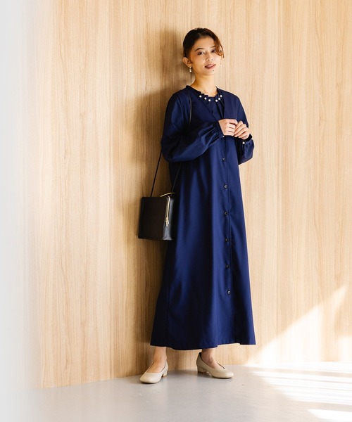 【WEB限定】パール付き華やぎブラウス《オケージョン2025》（シャツ/ブラウス）｜studio CLIP（スタディオクリップ）