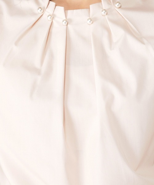 【WEB限定】パール付き華やぎブラウス《オケージョン2025》（シャツ/ブラウス）｜studio CLIP（スタディオクリップ）