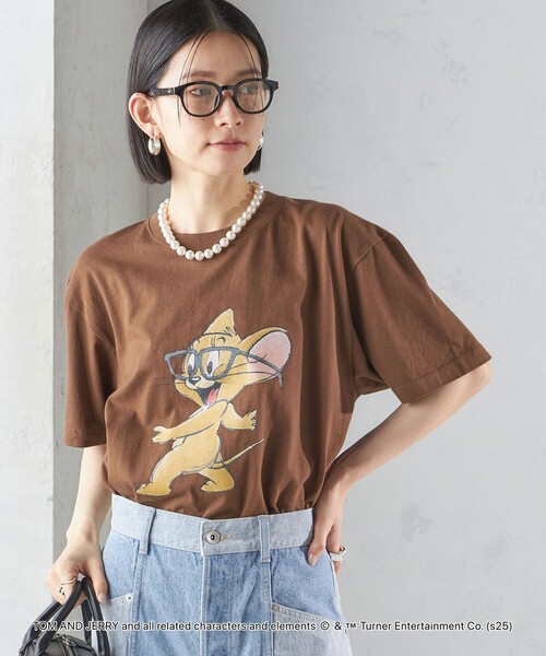 GOOD ROCK SPEED（グッドロックスピード）の「【SHIPS別注】GOOD ROCK SPEED: TOM and JERRY TEE（Tシャツ/カットソー・レディース・ホワイト/ブラウン/ダークグレー/ホワイト系・ONE SIZE）」の7枚目の写真