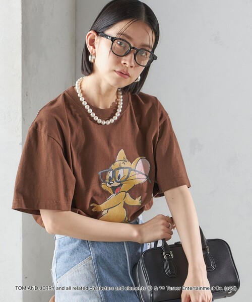 GOOD ROCK SPEED（グッドロックスピード）の「【SHIPS別注】GOOD ROCK SPEED: TOM and JERRY TEE（Tシャツ/カットソー・レディース・ホワイト/ブラウン/ダークグレー/ホワイト系・ONE SIZE）」の12枚目の写真