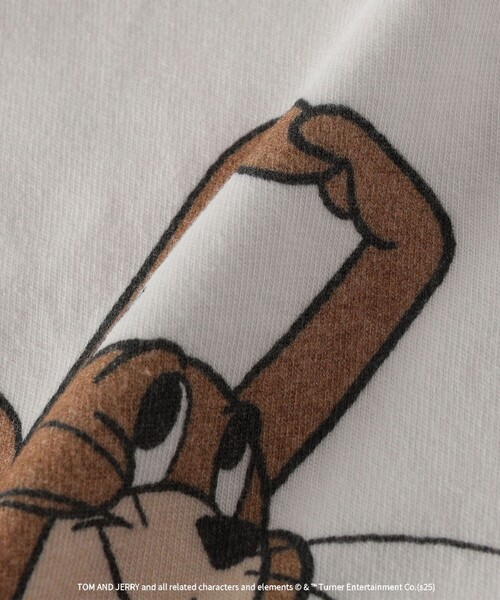 GOOD ROCK SPEED（グッドロックスピード）の「【SHIPS別注】GOOD ROCK SPEED: TOM and JERRY TEE（Tシャツ/カットソー・レディース・ホワイト/ブラウン/ダークグレー/ホワイト系・ONE SIZE）」の14枚目の写真