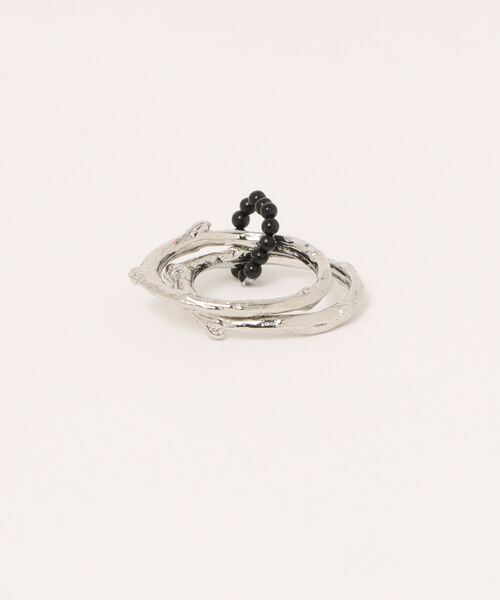 Scrap Book（スクラップブック）の「【Scrap Book】2連パーツリング（リング・レディース・イエロー/レッド/ブラック・FREE）」の11枚目の写真