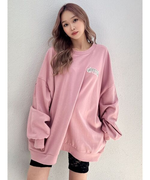 GYDA(ジェイダ)の「THE STATE OF CALIFドルマンスウェットトップス(スウェット・レディース・ネイビー/ピンク/グレー/オフホワイト・FREE)」の5枚目の写真