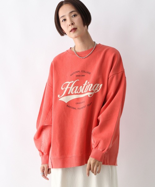 LEPSIM（レプシィム）の「ヴィンテージスウェット　288552（スウェット・レディース・チャコールグレー/レッド系その他・FREE）」の12枚目の写真