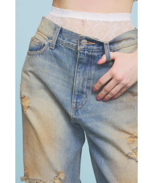 SLY（スライ）の「DAMAGE J/W FLARE PT-C ダメージ ジャスト