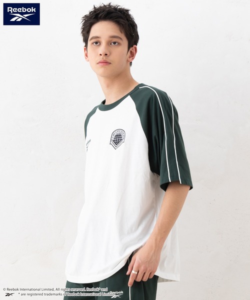 Reebok(リーボック)の「【EC別注】Reebok リーボック ブランド ロゴ ワンポイント 刺繍 ラグラン 半袖 Tシャツ(Tシャツ/カットソー・メンズ・ブラック/サックスブルー/ホワイト・M/LL/L)」の8枚目の写真
