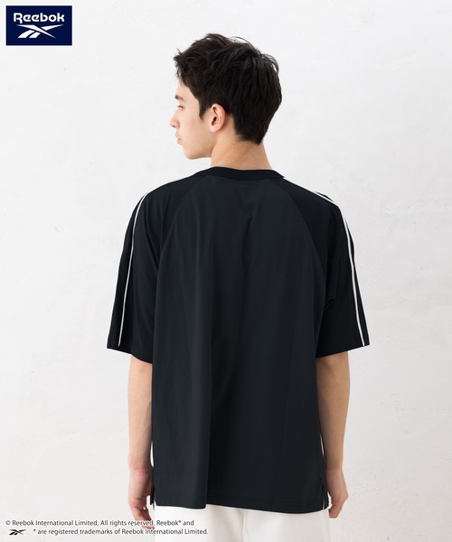 Reebok(リーボック)の「【EC別注】Reebok リーボック ブランド ロゴ ワンポイント 刺繍 ラグラン 半袖 Tシャツ(Tシャツ/カットソー・メンズ・ブラック/サックスブルー/ホワイト・M/LL/L)」の11枚目の写真