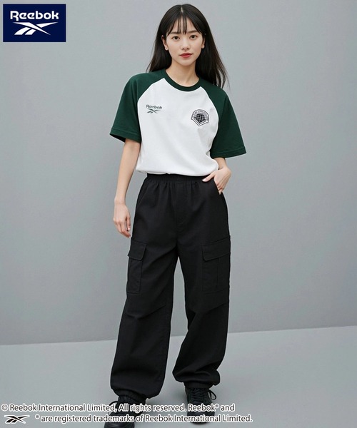 Reebok(リーボック)の「【EC別注】Reebok リーボック ブランド ロゴ ワンポイント 刺繍 ラグラン 半袖 Tシャツ(Tシャツ/カットソー・メンズ・ブラック/サックスブルー/ホワイト・M/LL/L)」の17枚目の写真