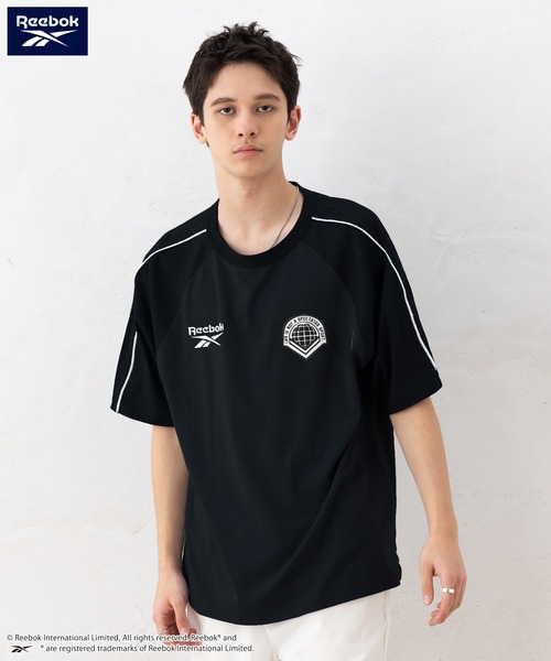 Reebok(リーボック)の「【EC別注】Reebok リーボック ブランド ロゴ ワンポイント 刺繍 ラグラン 半袖 Tシャツ(Tシャツ/カットソー・メンズ・ブラック/サックスブルー/ホワイト・M/LL/L)」の20枚目の写真