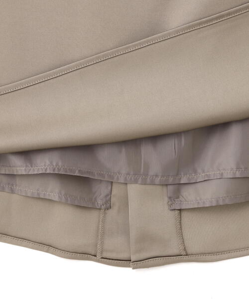 N.（N. Natural Beauty Basic）（エヌエヌナチュラルビューティーベーシック）の「ストラップ付きサテンスカート（スカート・レディース・ブラウン/ブラック・SMALL/MEDIUM）」の5枚目の写真