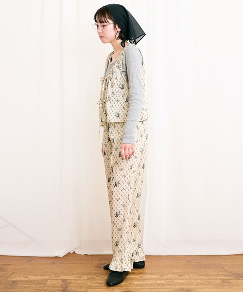 fig Ｌondon（フィグロンドン）の「●Grandma sofa blouse（シャツ/ブラウス・レディース・グリーン/ブルー・FREE）」の4枚目の写真