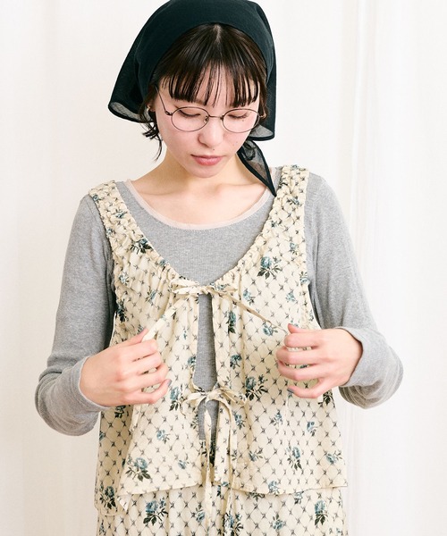 fig Ｌondon（フィグロンドン）の「●Grandma sofa blouse（シャツ/ブラウス・レディース・グリーン/ブルー・FREE）」の11枚目の写真