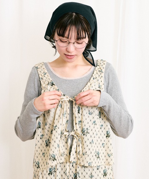 fig Ｌondon（フィグロンドン）の「●Grandma sofa blouse（シャツ/ブラウス・レディース・グリーン/ブルー・FREE）」の12枚目の写真