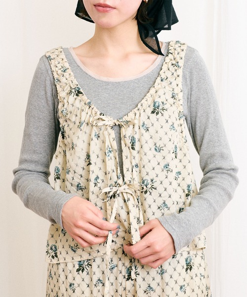 fig Ｌondon（フィグロンドン）の「●Grandma sofa blouse（シャツ/ブラウス・レディース・グリーン/ブルー・FREE）」の13枚目の写真
