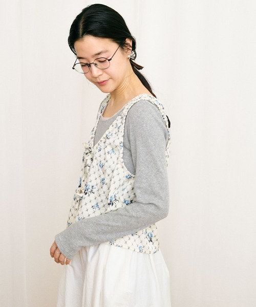 fig Ｌondon（フィグロンドン）の「●Grandma sofa blouse（シャツ/ブラウス・レディース・グリーン/ブルー・FREE）」の7枚目の写真