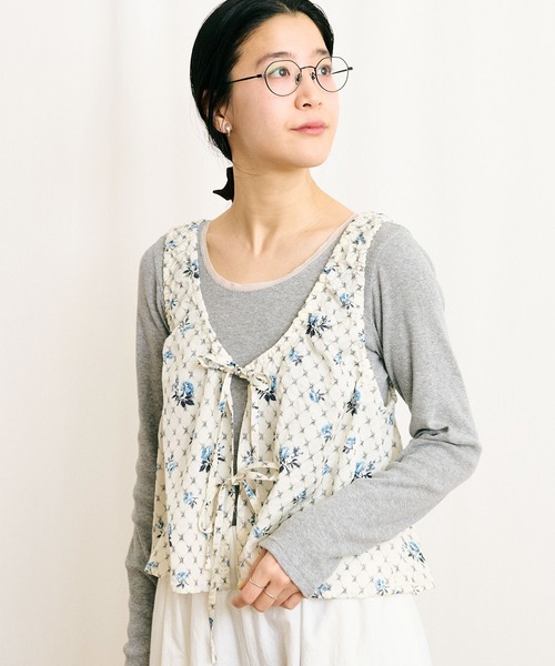fig Ｌondon（フィグロンドン）の「●Grandma sofa blouse（シャツ/ブラウス・レディース・グリーン/ブルー・FREE）」の15枚目の写真