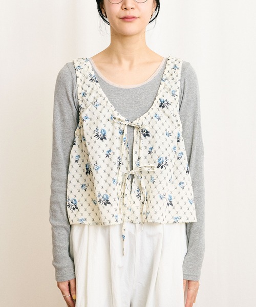 fig Ｌondon（フィグロンドン）の「●Grandma sofa blouse（シャツ/ブラウス・レディース・グリーン/ブルー・FREE）」の16枚目の写真