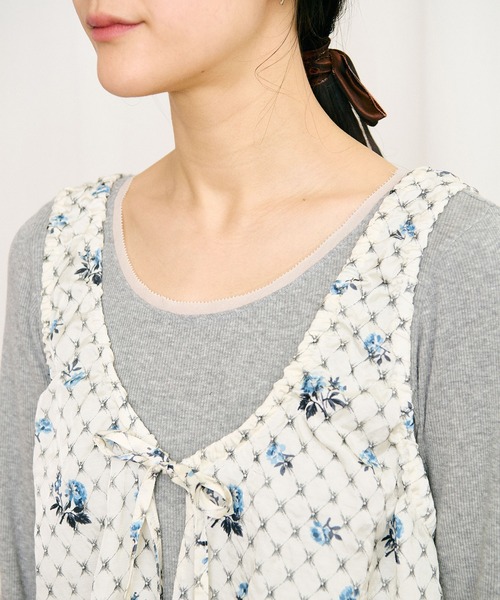 fig Ｌondon（フィグロンドン）の「●Grandma sofa blouse（シャツ/ブラウス・レディース・グリーン/ブルー・FREE）」の20枚目の写真