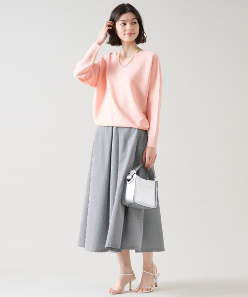 Tiara（ティアラ）の「Aラインタックスカート（スカート・レディース・ホワイト×ブラック・2/3）」の16枚目の写真