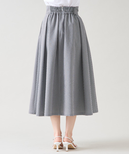 Tiara（ティアラ）の「Aラインタックスカート（スカート・レディース・ホワイト×ブラック・2/3）」の6枚目の写真