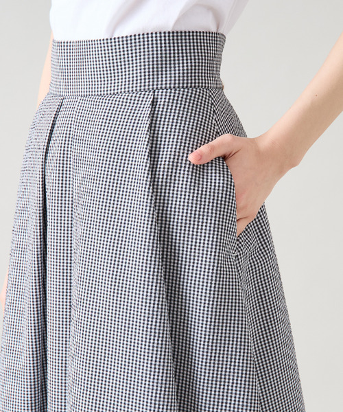 Tiara（ティアラ）の「Aラインタックスカート（スカート・レディース・ホワイト×ブラック・2/3）」の7枚目の写真