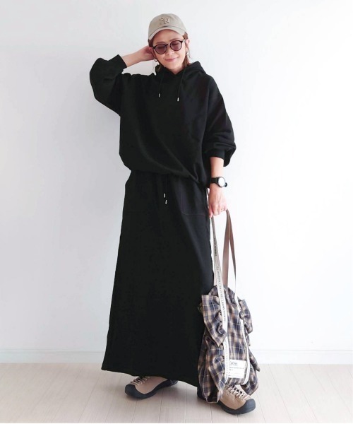 notch.（ノッチ）の「【 notch. by yui 】裾スピンドルパーカー（パーカー・レディース・ブラック/ブラウン/チャコール・M）」の5枚目の写真