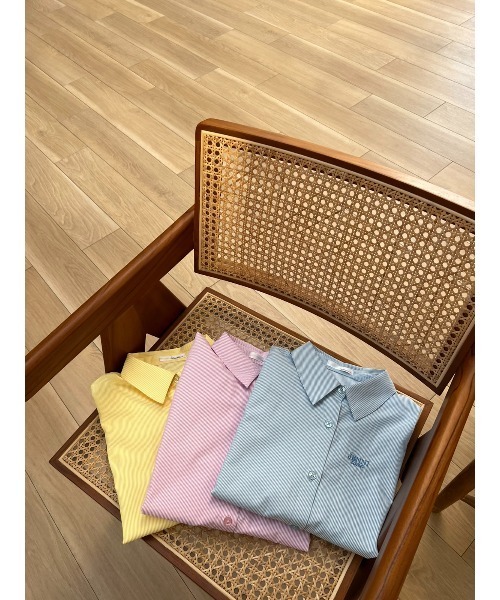 JENNI love(ジェニィラブ)の「肩あき2wayロング丈シャツ(シャツ/ブラウス・キッズ・サックスブルー/ピンク/イエロー・130cm/140cm/150cm/160cm)」の4枚目の写真