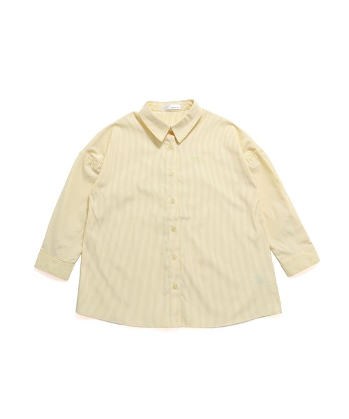 JENNI love(ジェニィラブ)の「肩あき2wayロング丈シャツ(シャツ/ブラウス・キッズ・サックスブルー/ピンク/イエロー・130cm/140cm/150cm/160cm)」の22枚目の写真