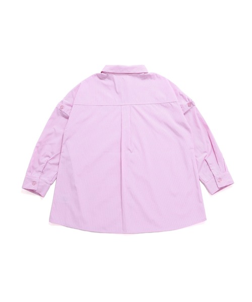 JENNI love(ジェニィラブ)の「肩あき2wayロング丈シャツ(シャツ/ブラウス・キッズ・サックスブルー/ピンク/イエロー・130cm/140cm/150cm/160cm)」の19枚目の写真