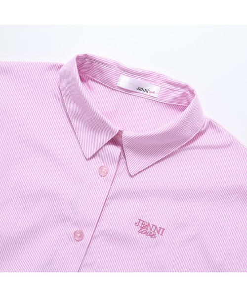 JENNI love(ジェニィラブ)の「肩あき2wayロング丈シャツ(シャツ/ブラウス・キッズ・サックスブルー/ピンク/イエロー・130cm/140cm/150cm/160cm)」の17枚目の写真