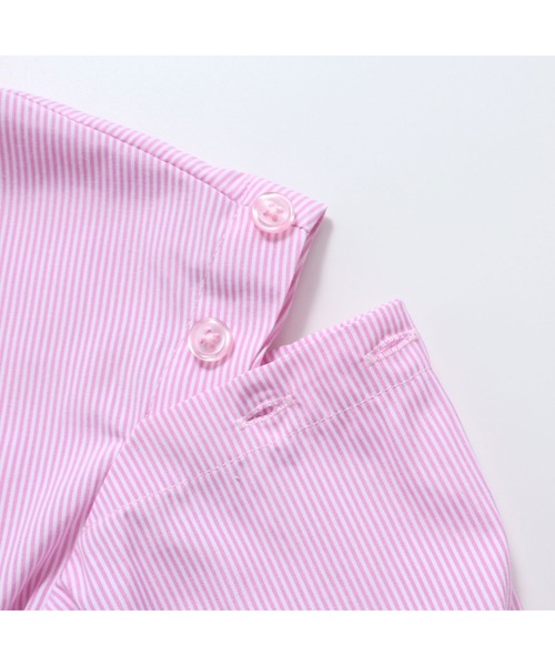 JENNI love(ジェニィラブ)の「肩あき2wayロング丈シャツ(シャツ/ブラウス・キッズ・サックスブルー/ピンク/イエロー・130cm/140cm/150cm/160cm)」の13枚目の写真