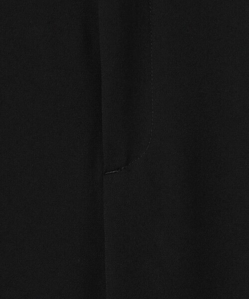 6(ロク)の「<6(ROKU)>ジョーゼット ストレート タック パンツ(スラックス・レディース・オリーブ/ブラック・32/34/36/38)」の6枚目の写真