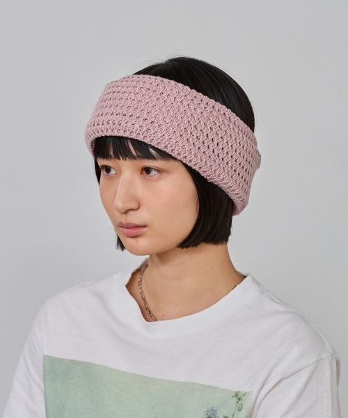 OVERRIDE(オーバーライド)の「OVERRIDE OGCREC MESH HAIRBAND SG / オーバーライド(ヘアバンド・レディース・ブラック/ライトグレー/ピンク/ライトグリーン・57~59cm)」の1枚目の写真