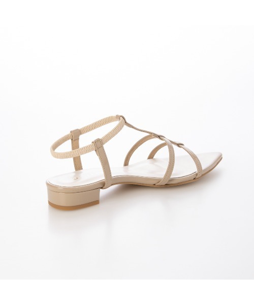 セール】ポインテッドトゥTストラップサンダル（サンダル）｜carino