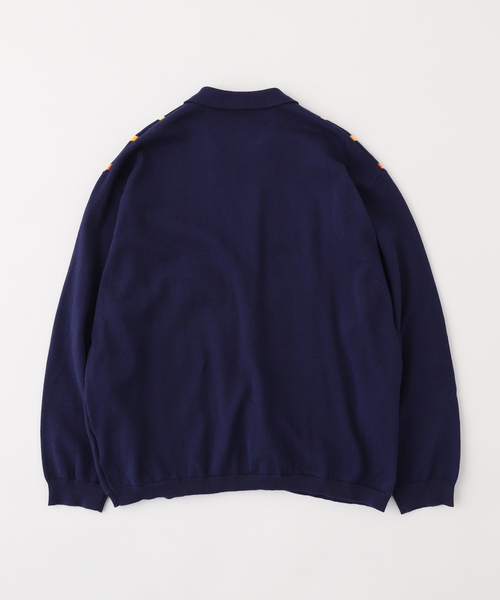 PULP/417EDIFICE(パルプフォーワンセブンエディフィス)の「【SPECIAL GUEST / スペシャルゲスト】SG LINE KNIT CARDIGAN(カーディガン/ボレロ・メンズ・ネイビー/ブラウン・LARGE/MEDIUM)」の9枚目の写真