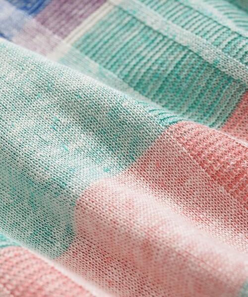 BROOKS BROTHERS(ブルックスブラザーズ)の「リネン マドラスチェック クルーネックセーター(ニット/セーター・メンズ・マルチ・LARGE/MEDIUM/SMALL)」の2枚目の写真