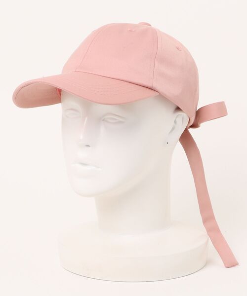 ムラサキスポーツ(ムラサキスポーツ)の「RIKKA FEMME/リッカファム キャップ リボンキャップ RFAC25SS02(キャップ・レディース・ピンク/ベージュ/ブラック・FREE)」の3枚目の写真