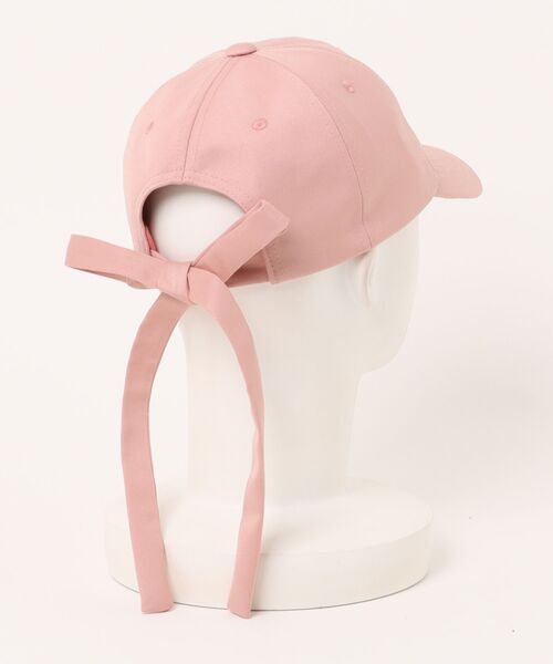 ムラサキスポーツ(ムラサキスポーツ)の「RIKKA FEMME/リッカファム キャップ リボンキャップ RFAC25SS02(キャップ・レディース・ピンク/ベージュ/ブラック・FREE)」の4枚目の写真