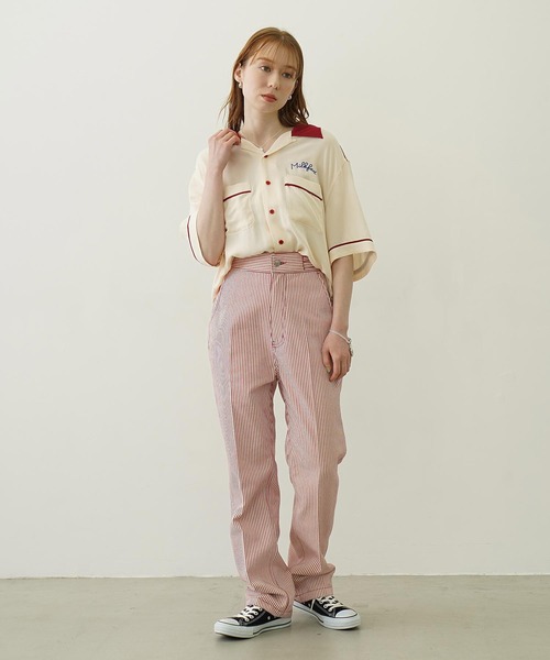 ブラウス シャツ CHERRIES BOWLING SHIRTS レディース CHERRIES BOWLING SHIRTS（シャツ/ブラウス）｜MILKFED.（ミルク