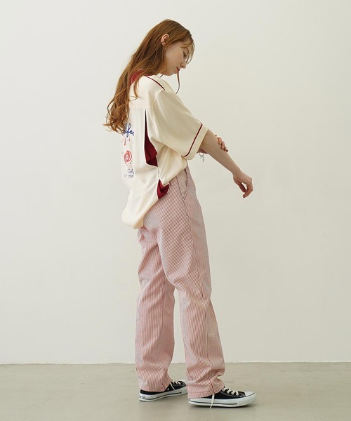 MILKFED.（ミルクフェド）の「CHERRIES BOWLING SHIRTS（シャツ/ブラウス・レディース・グリーン/ブラック/オフホワイト・ONE SIZE）」の12枚目の写真