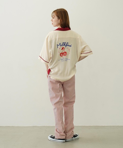 ブラウス シャツ CHERRIES BOWLING SHIRTS レディース CHERRIES BOWLING SHIRTS（シャツ/ブラウス）｜MILKFED.（ミルク