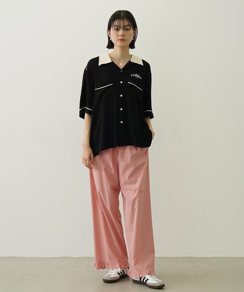 MILKFED.（ミルクフェド）の「CHERRIES BOWLING SHIRTS（シャツ/ブラウス・レディース・グリーン/ブラック/オフホワイト・ONE SIZE）」の18枚目の写真