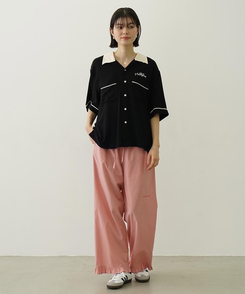 MILKFED.（ミルクフェド）の「CHERRIES BOWLING SHIRTS（シャツ/ブラウス・レディース・グリーン/ブラック/オフホワイト・ONE SIZE）」の19枚目の写真