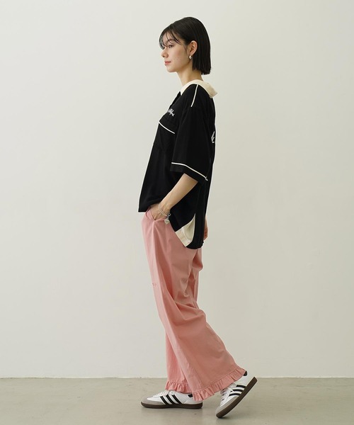 MILKFED.（ミルクフェド）の「CHERRIES BOWLING SHIRTS（シャツ/ブラウス・レディース・グリーン/ブラック/オフホワイト・ONE SIZE）」の21枚目の写真