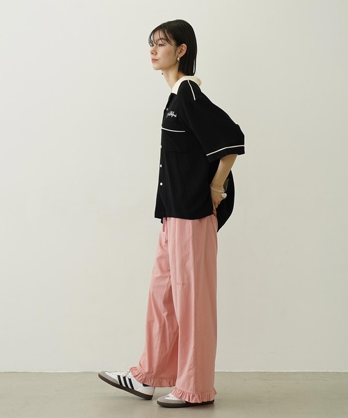 MILKFED.（ミルクフェド）の「CHERRIES BOWLING SHIRTS（シャツ/ブラウス・レディース・グリーン/ブラック/オフホワイト・ONE SIZE）」の22枚目の写真
