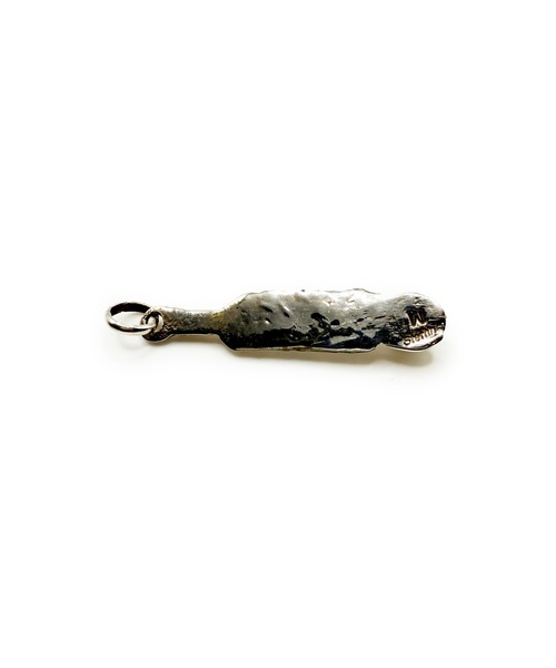 Indian Jewelry(インディアンジュエリー)の「フェザーデザインコーラルペンダントトップ Made in USA(チャーム・レディース・シルバー・FREE)」の5枚目の写真