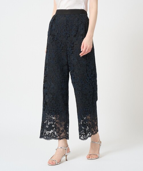 ANAYI（アナイ）の「ケミカルレースタックパンツ〈セットアップ対応商品〉（その他パンツ・レディース・ホワイト/ブラック・36/38）」の19枚目の写真