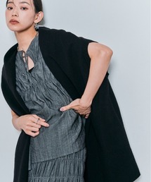 ショールカラー」に該当するカーディガン/ボレロファッション