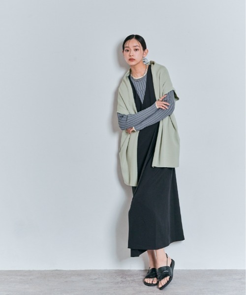 W:Huku(フーク)の「【冷房対策】ショールカラー コットンニット カーディガン(カーディガン/ボレロ・レディース・ブラック/チャコール/ライトグレー・FREE)」の21枚目の写真